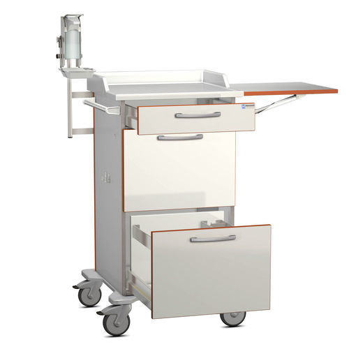 Carrello medico - K42 - Modell 17 - Hammerlit - ospedaliero / per cartelle mediche / con piano di appoggio
