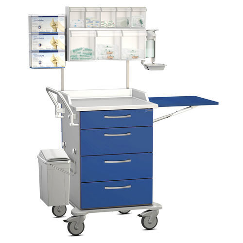 Carrello di emergenza - K42 - Modell 18 - Hammerlit - con piano di appoggio / con contenitore laterale / 4 cassetti