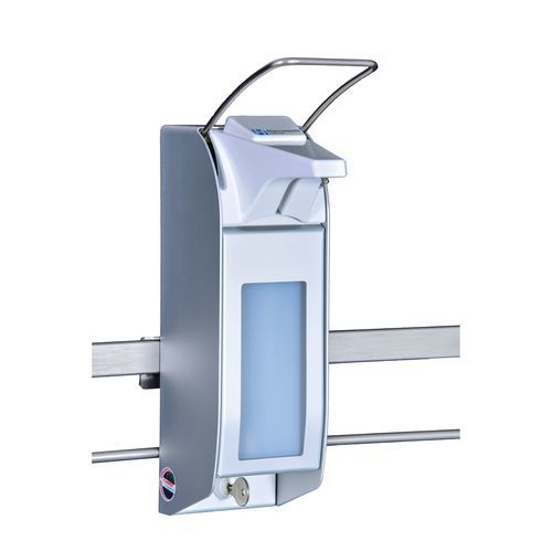 Dispenser igienizzante da parete - HM1PVB - Hammerlit - con azionamento a mano