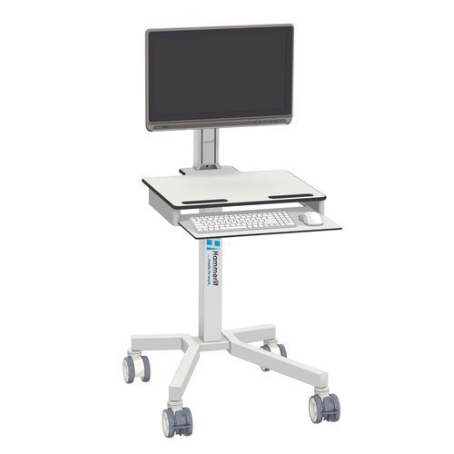 Carrello informatico ad altezza regolabile - MVP1WAGEN - Hammerlit