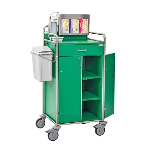 Carrello portabiancheria per sacchi puliti - EWPU410AGS20 - Hammerlit - per sacchi sporchi / medico / con ripiano