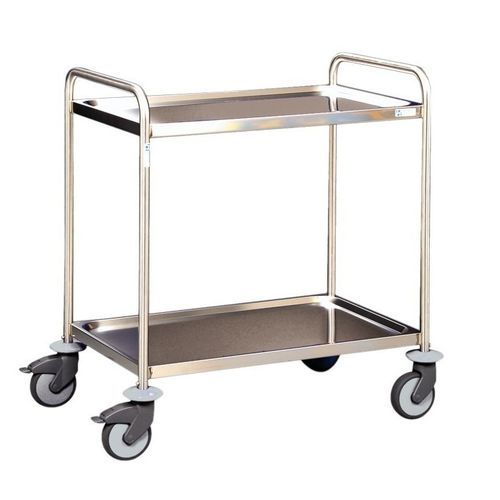 Carrello di servizio - MW26 - Hammerlit - in acciaio inossidabile / 2 ripiani / mobile