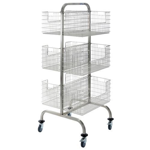 Carrello per materiale sterile - HKW6 - Hammerlit - in acciaio inossidabile / 2 lati / mobile