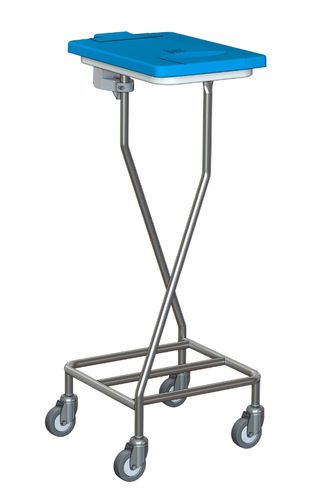 Carrello portabiancheria per sacchi sporchi - W165 - Hammerlit - per biancheria / 1 sacco / in acciaio inossidabile