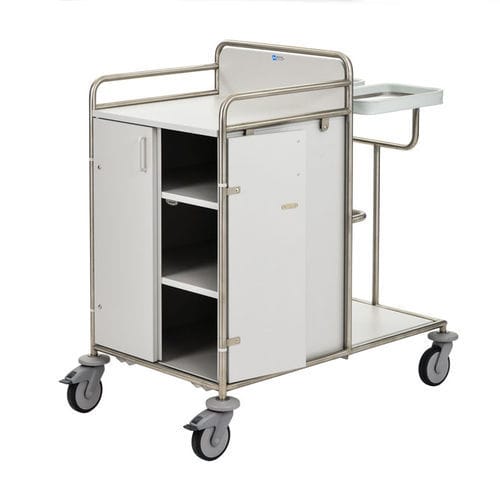 Carrello portabiancheria per sacchi puliti - EWPU402 - Hammerlit - medico / da trasporto / 3 ripiani