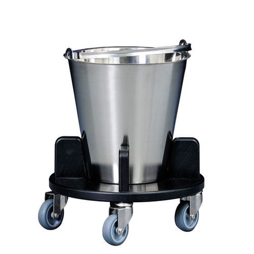 Porta-catino con rotelle - OPFE15B - Hammerlit - in acciaio inossidabile