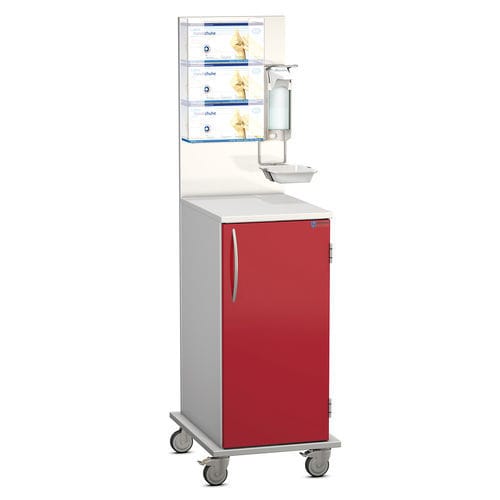Carrello con ripiano - PECO - Hammerlit - con porta / con sportello battente / 1 porta