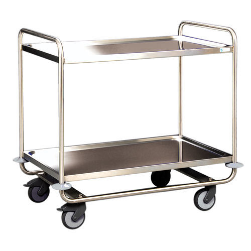 Carrello di servizio - MW28L - Hammerlit - in acciaio inossidabile / con ripiano / 2 ripiani
