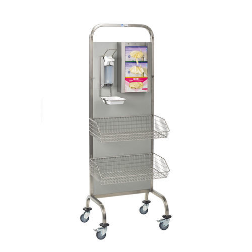 Stazione igienizzante con rotelle - HYGHKW4 - Hammerlit - con cestello