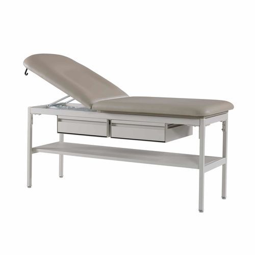 Lettino da visita manuale - 4105-DD-xx  - Hausted Patient Handling Systems - ad altezza regolabile / con schienale regolabile / con scomparti