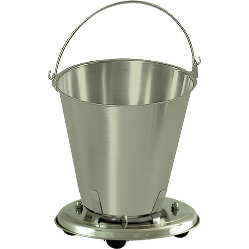 Porta-catino con rotelle - H54 - Hidemar - in acciaio inossidabile