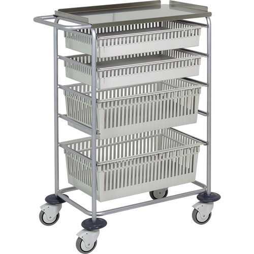Carrello medico - H500.2M+2G - Hidemar - per uso generale / per strumenti / per dispositivi medici