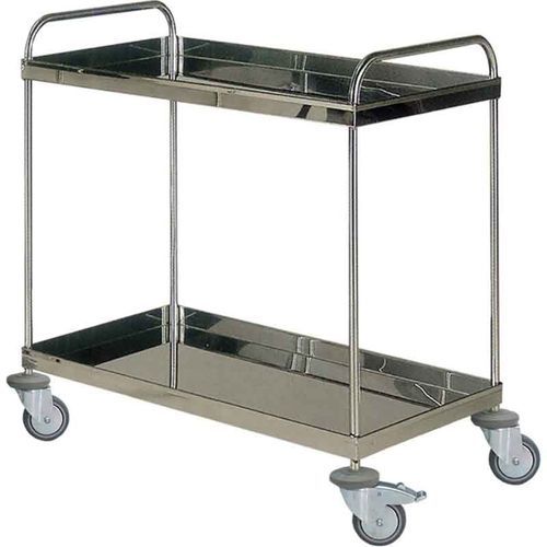 Carrello portabiancheria per sacchi puliti - H99 - Hidemar - da trasporto / 2 ripiani / in acciaio inossidabile