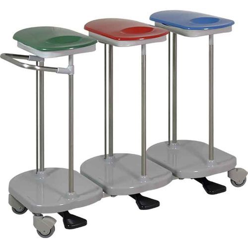 Carrello portabiancheria per sacchi sporchi - H963 - Hidemar - medico / da trasporto / con pedale