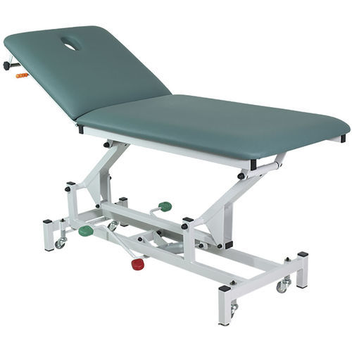 Lettino da visita per fisioterapia - H05 - Hidemar - idraulico / ad altezza regolabile / con schienale regolabile