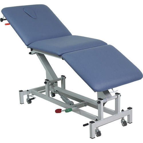 Lettino da visita per fisioterapia - H06 - Hidemar - idraulico / ad altezza regolabile / con schienale regolabile