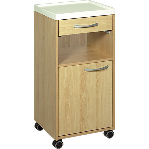 Comodino con rotelle - H850 - Hidemar - con armadietto
