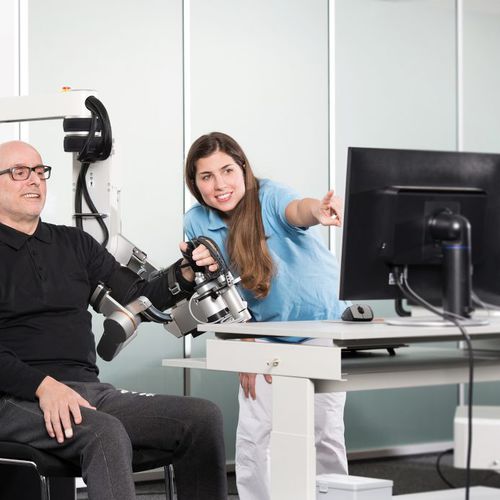 Sistema di riabilitazione della mobilità della mano - Manovo®Power - Hocoma  - robotizzato