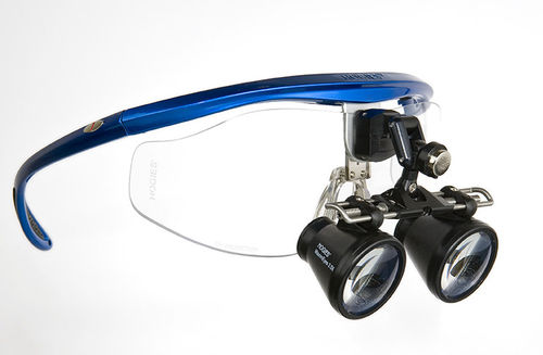 Occhiali binoculari con montatura - MaximEyes Galilean 2.5X - Hogies - con sistema ribaltabile