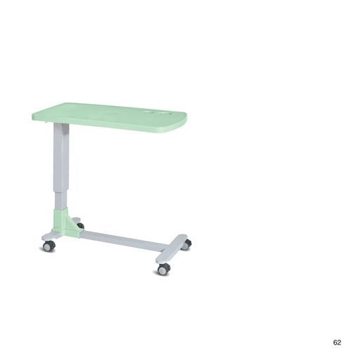 Tavolino servitore ad altezza regolabile - MT01 - Hopefull Medical Equipment - con rotelle / ad azionamento manuale