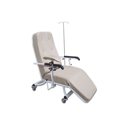 Poltrona per emodialisi manuale - HM.2054F - Hospimetal - a 3 sezioni / con rotelle / Trendelenburg