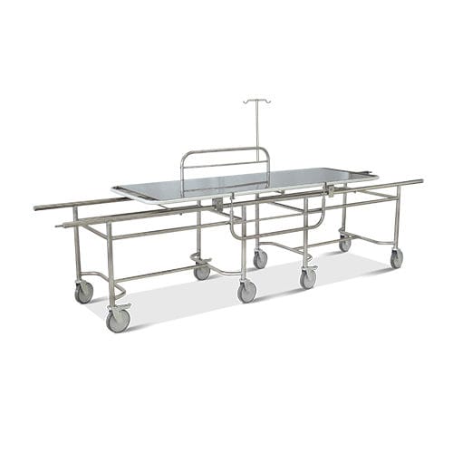 Barella con carrello passamalati - HM.2053D - Hospimetal - manuale / a sezione unica / in acciaio inossidabile