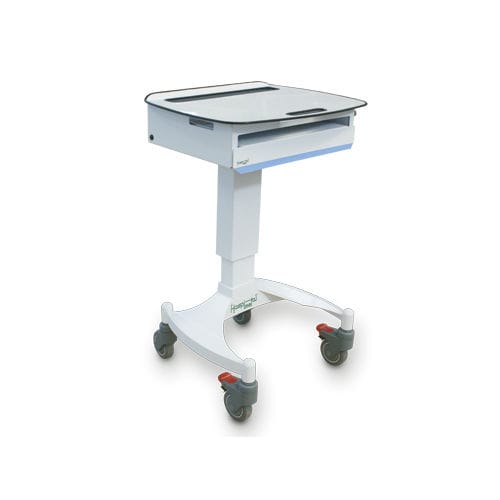 Workstation medica - HM.2070 - Hospimetal - per computer portatile / ad altezza regolabile / su rotelle