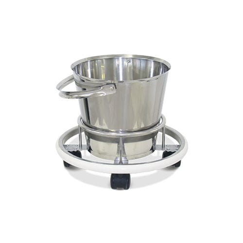Porta-catino con rotelle - HM.2052A - Hospimetal - in acciaio inossidabile