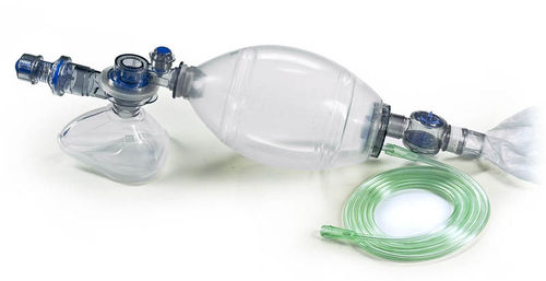 Rianimatore manuale per adulti - 60304 - Hsiner   - in silicone / riutilizzabile / con valvole di sovrapressione e PEEP