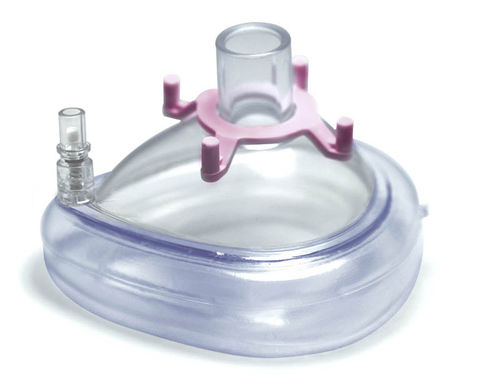 Maschera per anestesia in PVC - 20141 - Hsiner   - monouso / con valvola