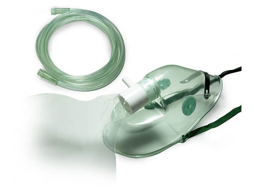 Maschera per ossigenoterapia in PVC - 30124 - Hsiner   - ad alta concentrazione