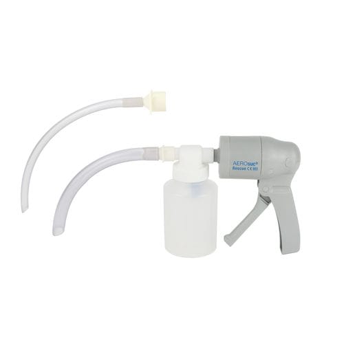 Aspiratore di muco manuale - AEROsuc® - HAG01-HP Rescue Handabsaugpumpe - HUM - Gesellschaft für Homecare und Medizintechnik - per pronto soccorso / portatile / mobile