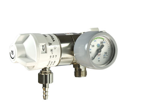 Regolatore di pressione di ossigeno - AEROway® - Fast 15-KRSA G3/8" - HUM - Gesellschaft für Homecare und Medizintechnik - per borse per emergenza / integrato