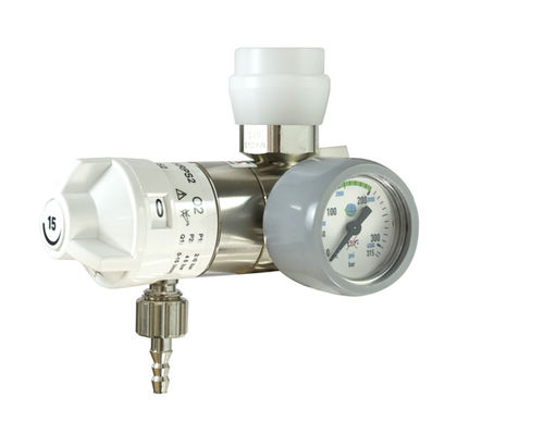 Regolatore di pressione di ossigeno - AEROway® Fast 15-KRPS DIN-Kupplung - HUM - Gesellschaft für Homecare und Medizintechnik - per borse per emergenza / medico / a presa