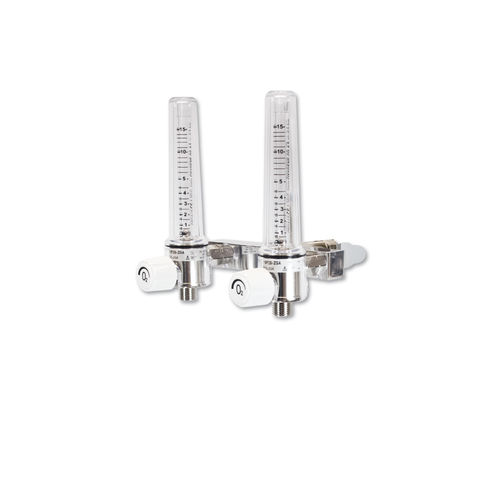 Flussometro doppio - AEROway® Fine 15F2-ZGA  - HUM - Gesellschaft für Homecare und Medizintechnik - d'aria / per ospedali / su guida di scorrimento
