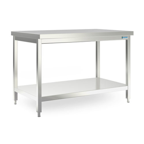 Tavolo da lavoro - 7504586 - Hupfer Metallwerke GmbH & Co. KG - rettangolare / ad altezza regolabile / in acciaio inossidabile