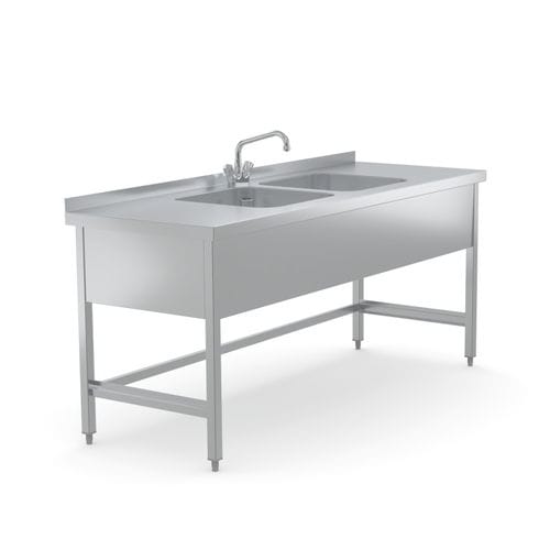 Lavandino medico - 7505742 - Hupfer Metallwerke GmbH & Co. KG - 2 postazioni
