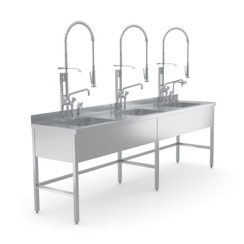 Lavandino medico - 7505826 - Hupfer Metallwerke GmbH & Co. KG - 3 postazioni