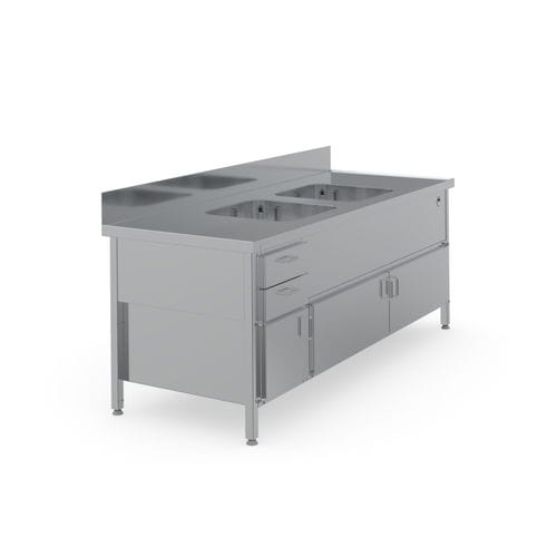 Lavandino medico - 7506259 - Hupfer Metallwerke GmbH & Co. KG - 2 postazioni
