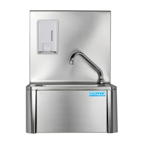 Lavandino medico - 8200342 - Hupfer Metallwerke GmbH & Co. KG - 1 postazione / in acciaio inossidabile / a parete