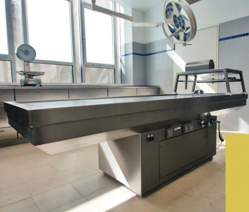 Tavolo di autopsia - MC000652 - HYGECO - rettangolare / ad altezza regolabile / con ventilazione discendente