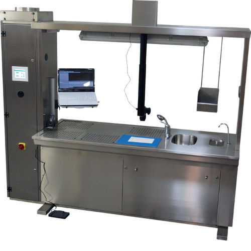 Tavolo per macroscopia - MC001044 - HYGECO - rettangolare / mobile