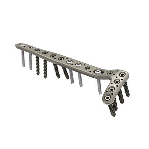 Placca di compressione per tibia - DTL - I.T.S.   - distale / anterolaterale / bloccata