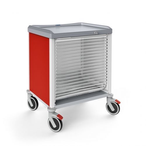 Armadio in ABS - 326505LT  - Malvestio - Furniture for healthcare facilities - arancione / trasparente / a 1 modulo