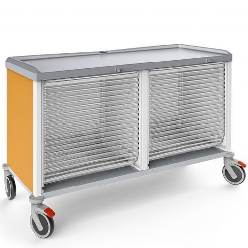 Armadio in ABS - 326525LT - Malvestio - Furniture for healthcare facilities - arancione / trasparente / giallo