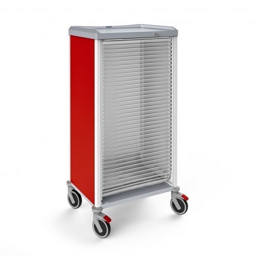 Armadio in ABS - 326575LT - Malvestio - Furniture for healthcare facilities - trasparente / rosso / a 1 modulo