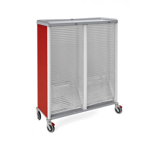 Armadio in ABS - 326800LT - Malvestio - Furniture for healthcare facilities - trasparente / rosso / a 2 moduli