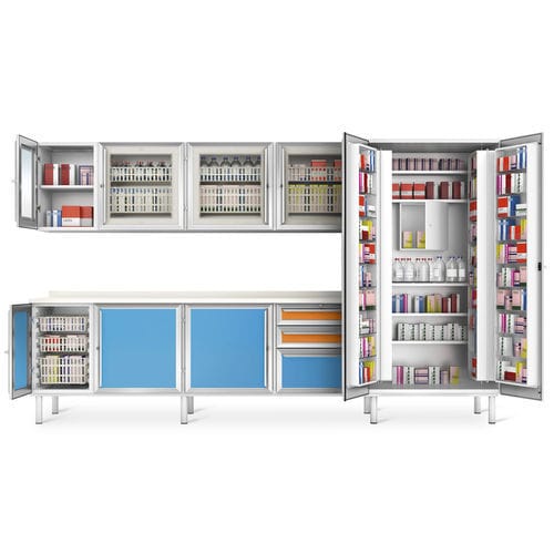 Armadio contenitore - IL - Malvestio - Furniture for healthcare facilities - con sportello / con ripiano / con cassetti