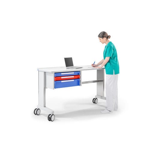 Tavolo di procedura con cassetti - Malvestio - Furniture for healthcare facilities - con rotelle