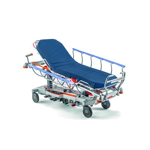 Barella con carrello da trasporto - Vela - Malvestio - Furniture for healthcare facilities - di emergenza / manuale / a 2 sezioni